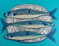 Mackerel on a Plate 